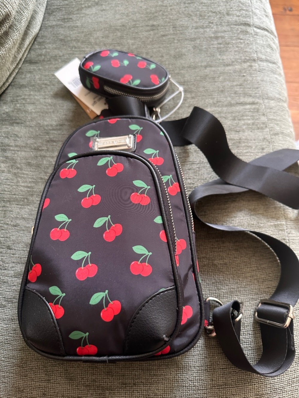 Madden Girl Black Cherry Sling Crossbody
